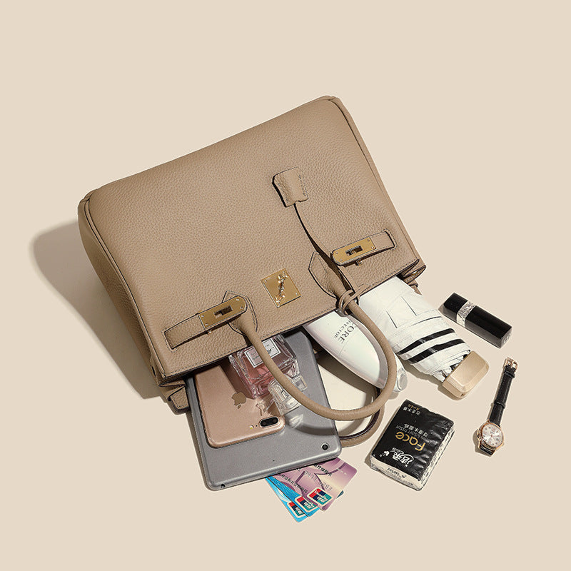 Women's Genuine Leather Large Capacity Kelly Female Bags