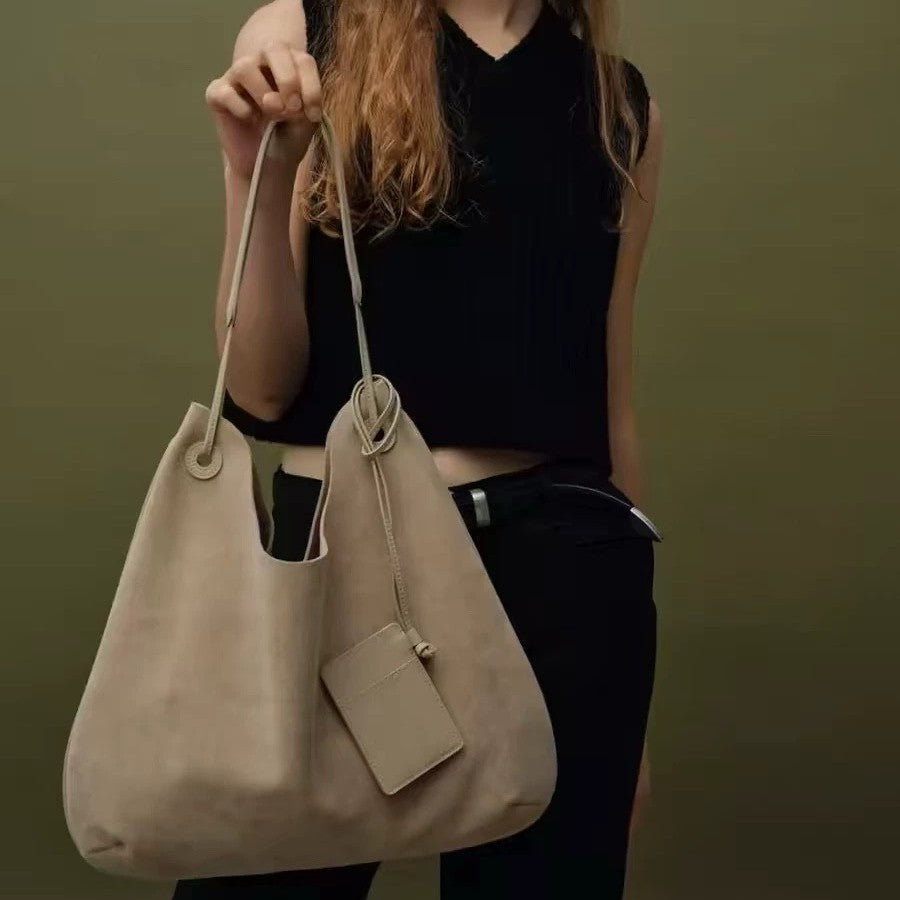 Classic Women's Design Fashion Suede Leather Armpit Bags