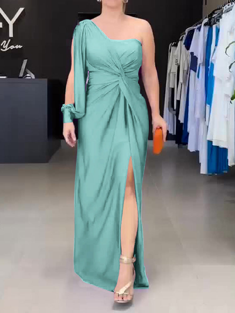 Women's Spring Dress Fashionable Temperament Cinched Waist Dresses