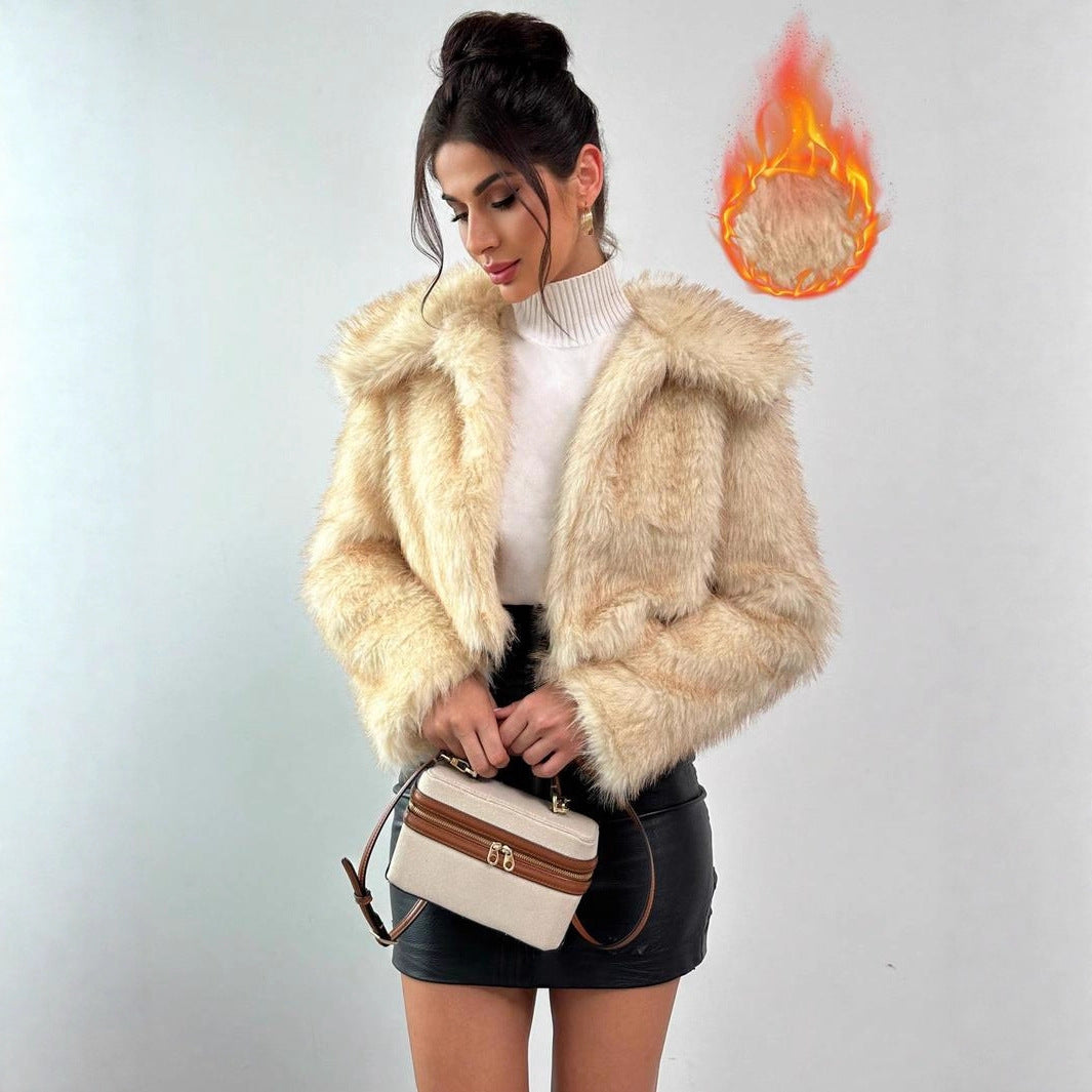 Fur Imitation Fox Fashionable Winter Clothes Coats