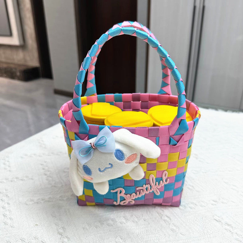 Women's Fried Street Woven Hand Gift Basket Handbags