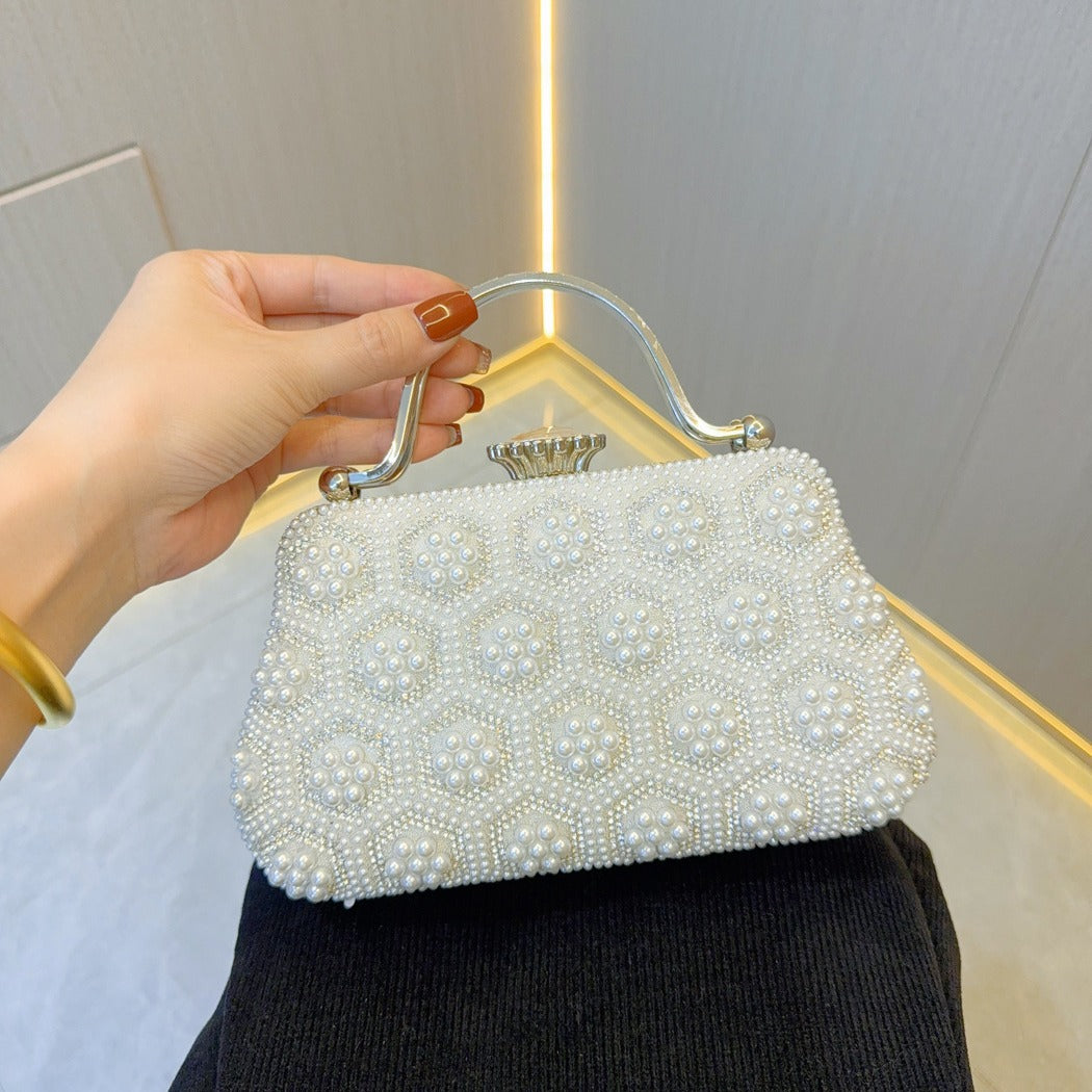 Retro Pearl Dinner Female Cheongsam Wedding Evening Bags