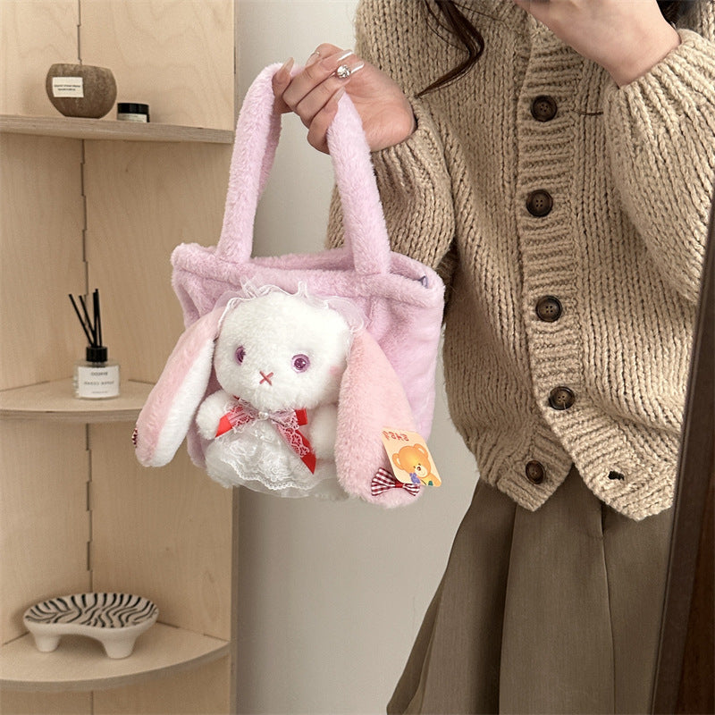 Rabbit Cute Plush Lolita Good-looking Cartoon Bags