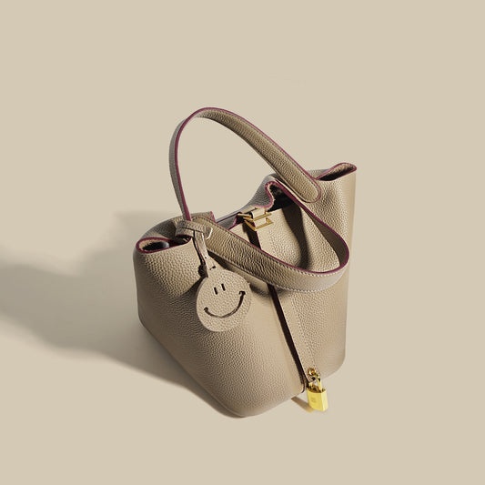 Cowhide Vegetable Basket Light Luxury High-grade Crossbody Bags