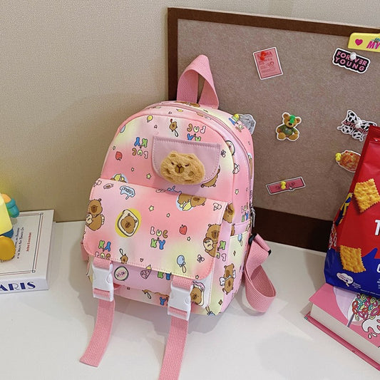 Children's Cute Cartoon Large Capacity Exquisite Capybara Kindergarten School Bags