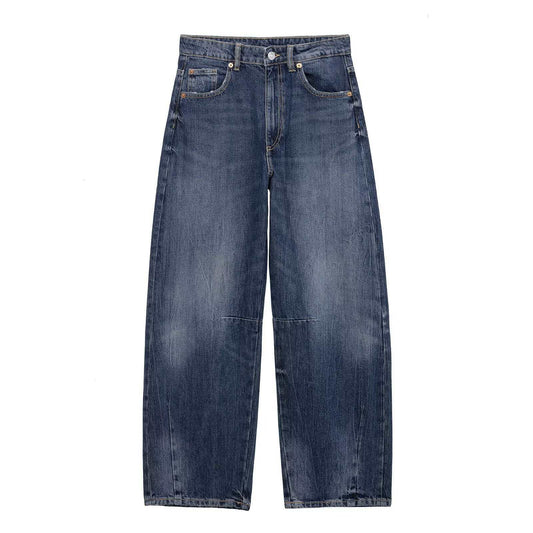 Women's Loose Balloon Spring Style Blue Jeans