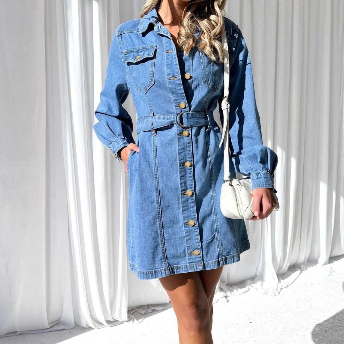 Women's Fashion Casual Button Slimming Long Sleeve Jackets