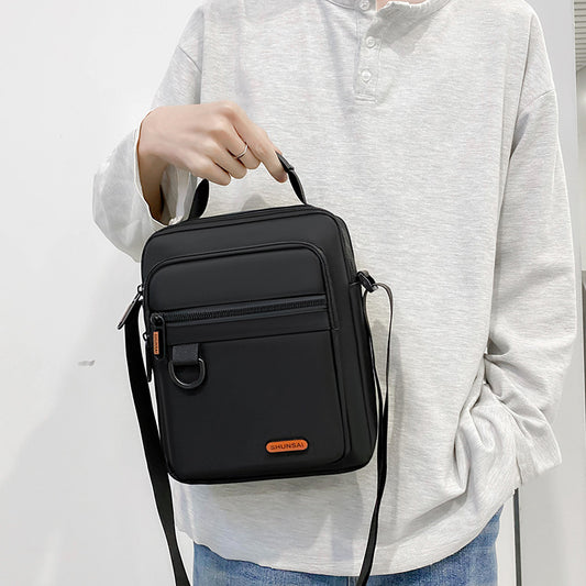 Men's Autumn Street Trendy Nylon Vertical Pouch Men's Messenger Bags