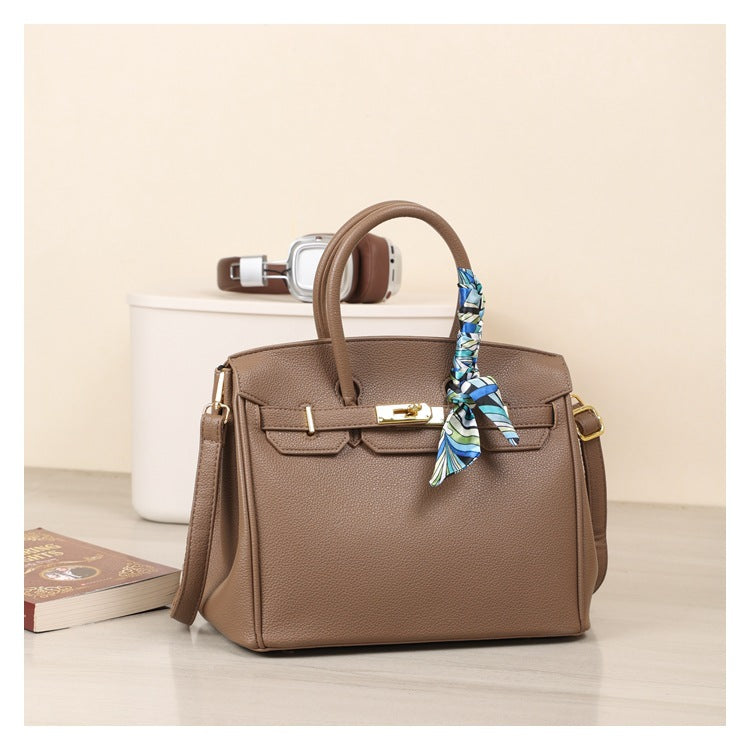 Versatile Women's Kelly Silk Scarf Twist Crossbody Bags