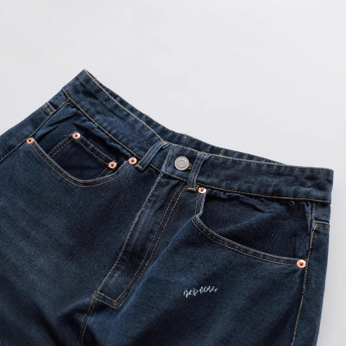 Women's Slouchy Fashionable Rhinestone Denim Casual Pants