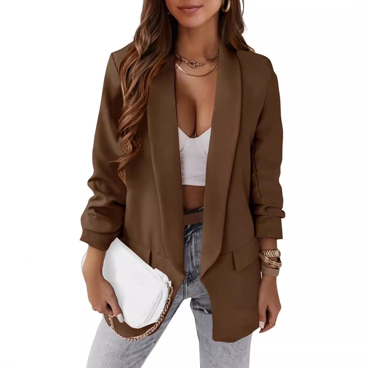 Women's Autumn Temperament Professional Slim Fit Jackets