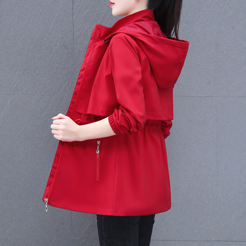 Women's Trench Mid-length Thin Fashionable Stylish Mom Coats
