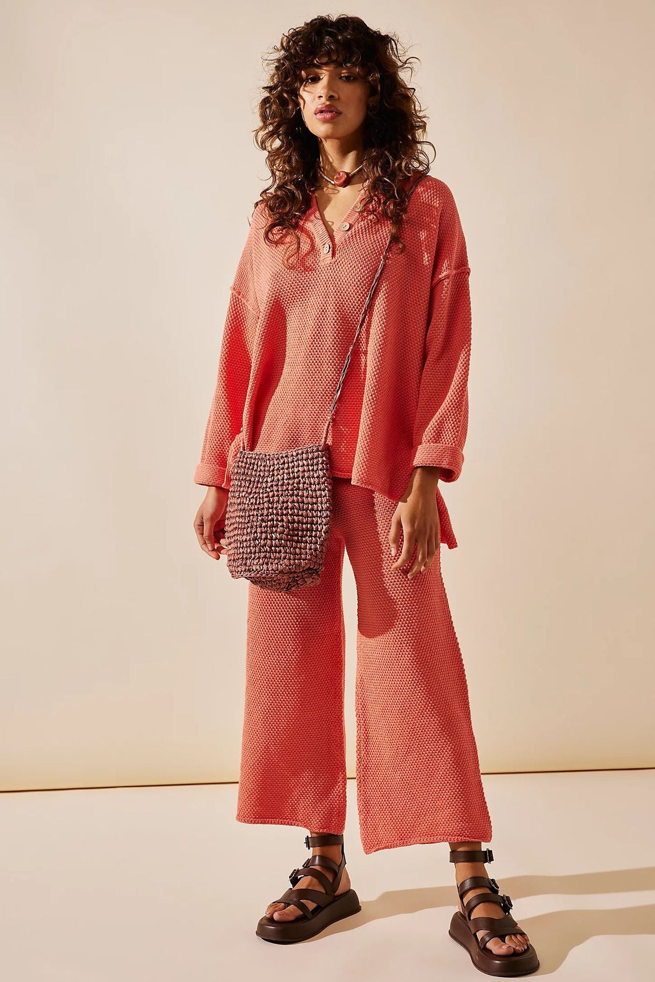 Women's Autumn Knitted Long Sleeve Loose Casual Suits