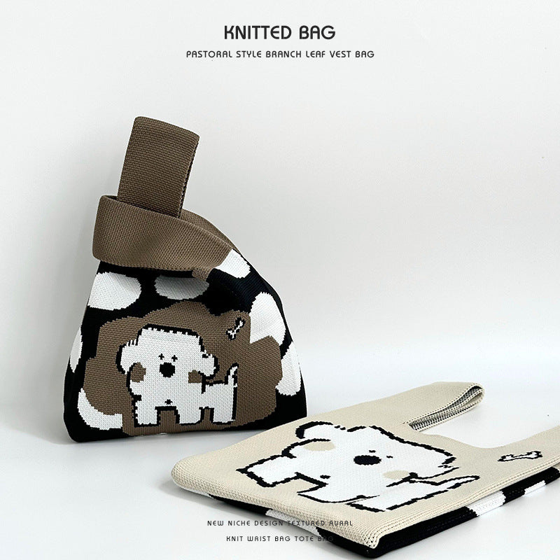 Women's Summer High-grade Large Capacity Knitted Portable Bags