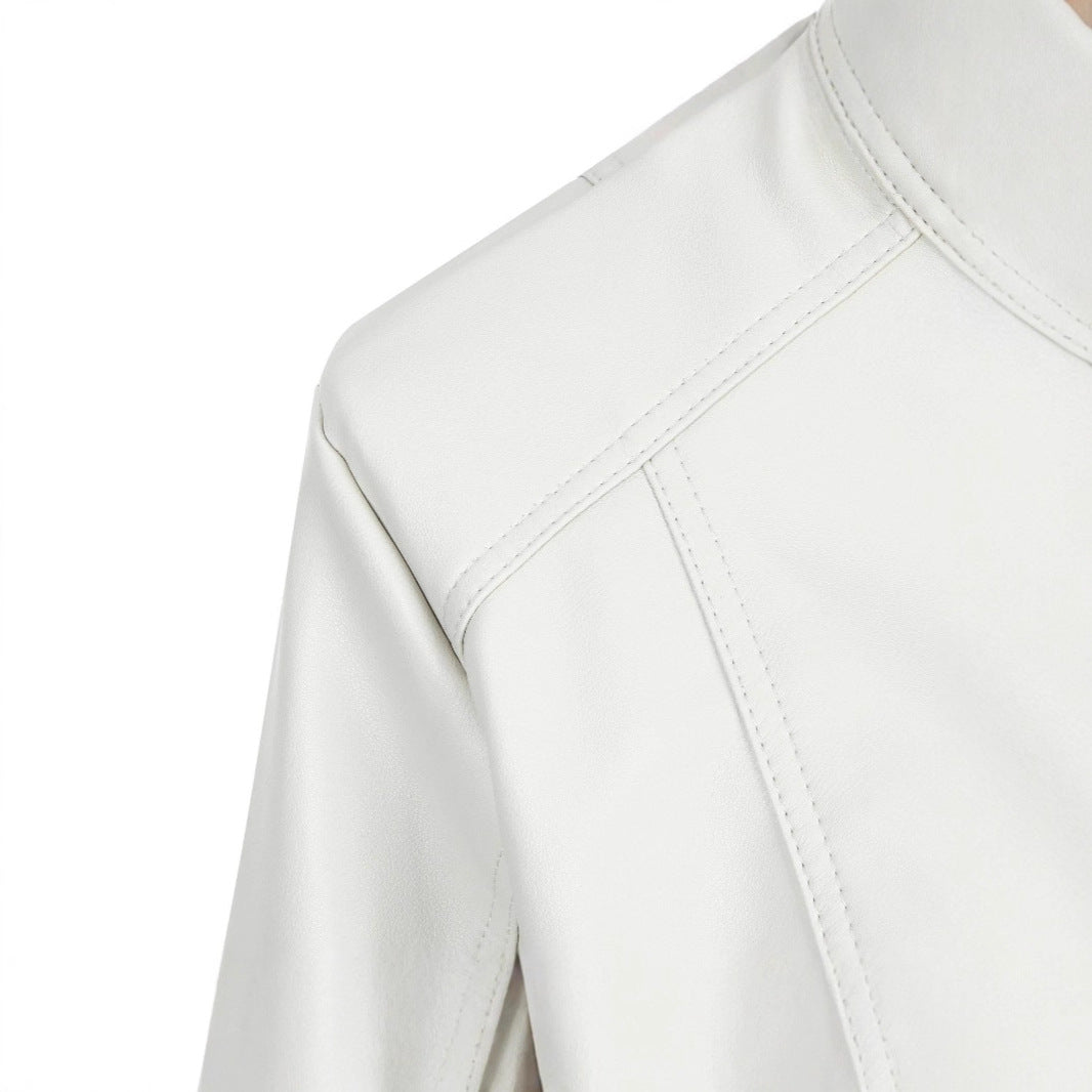 Fit Casual Versatile Long Sleeves Stand Collar Jackets