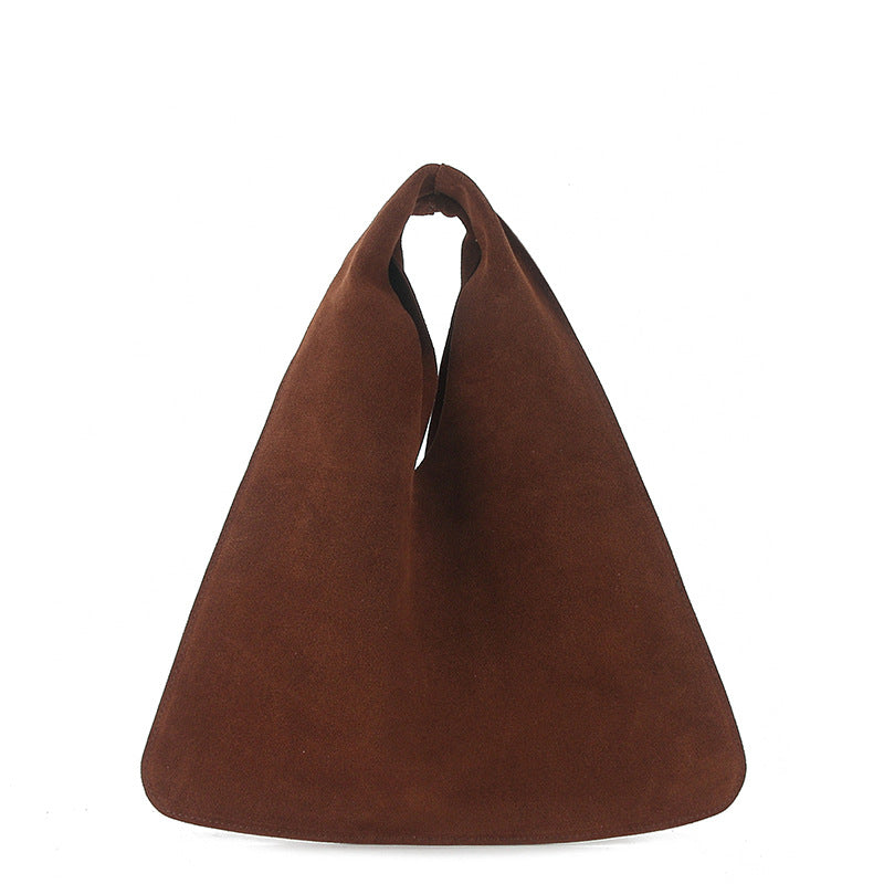 New Durable Innovative Suede Fashionable Triangle Handbags