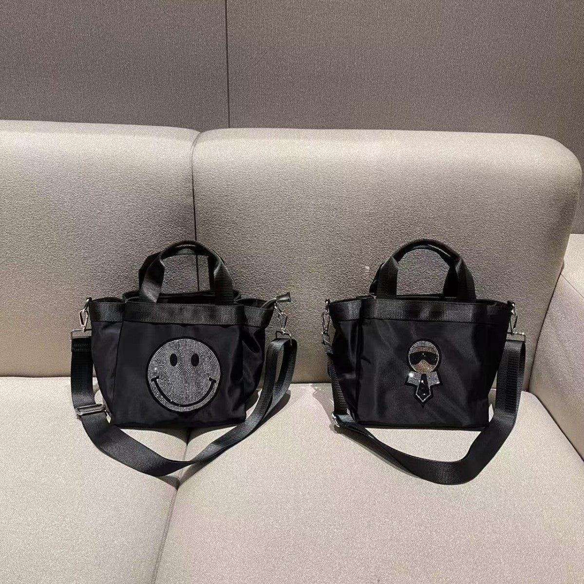 Unique Classy Comfortable Popular Nylon Medium Handbags