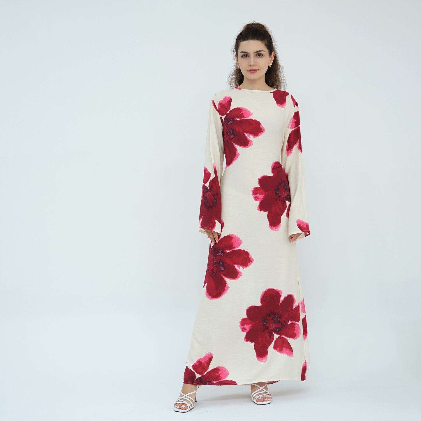 Beautiful Printed Dress Waist Ankle Print Dresses