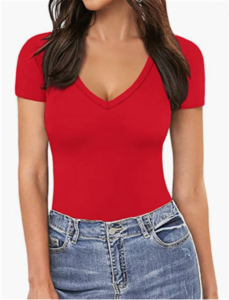 Stylish Sleeve Solid Color Slim Fit Shorts
