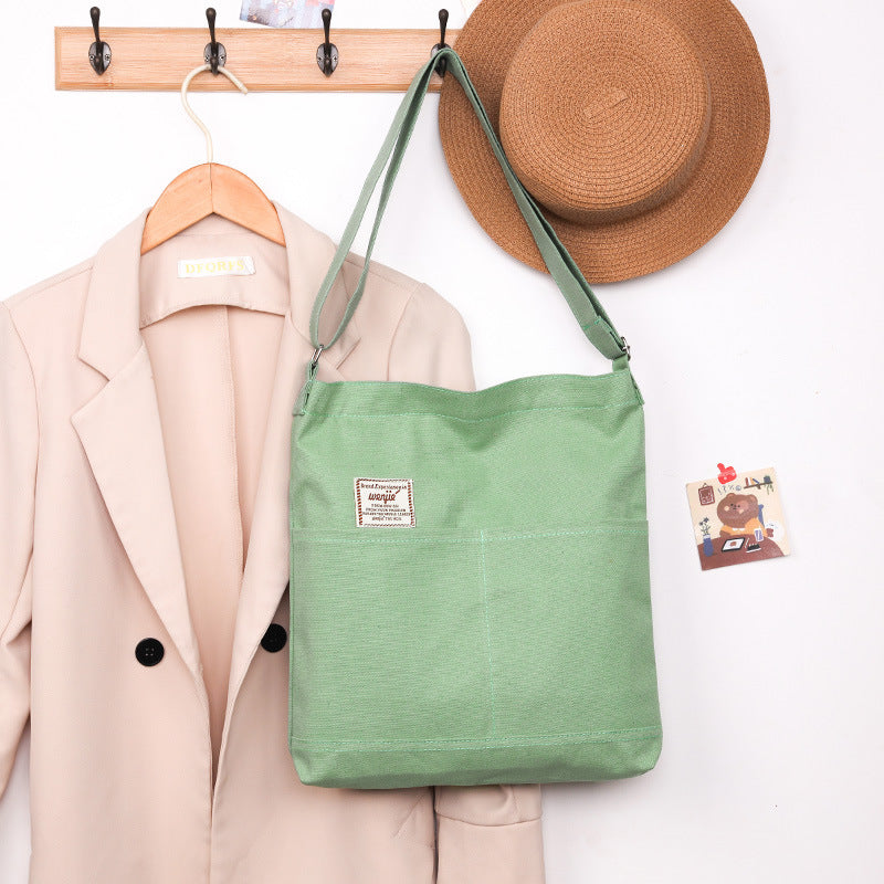 Canvas Female Korean Mori Trendy Double Shoulder Bags