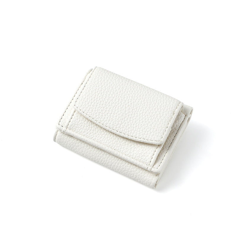 Women's Short Simple Multiple Slots Zipper Mini Bags