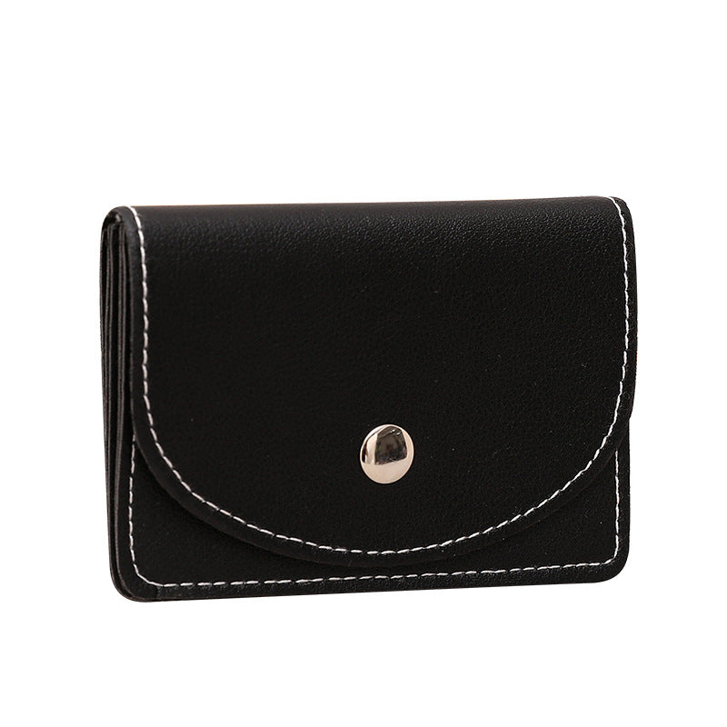 Women's & Men's & Korean Style Solid Color Simple Card Holder