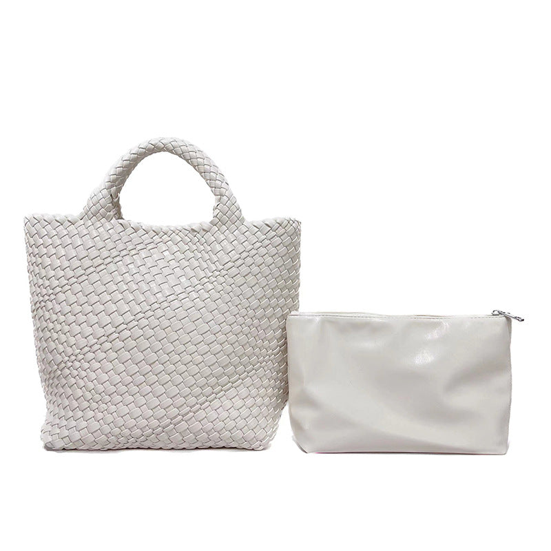 Women's Woven Vegetable Basket Portable Soft Handbags