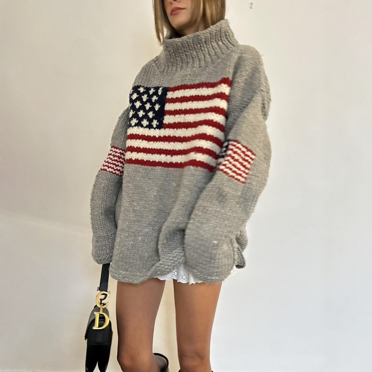 Women's Loose Oversized Knit Warm Jacquard Street Tops