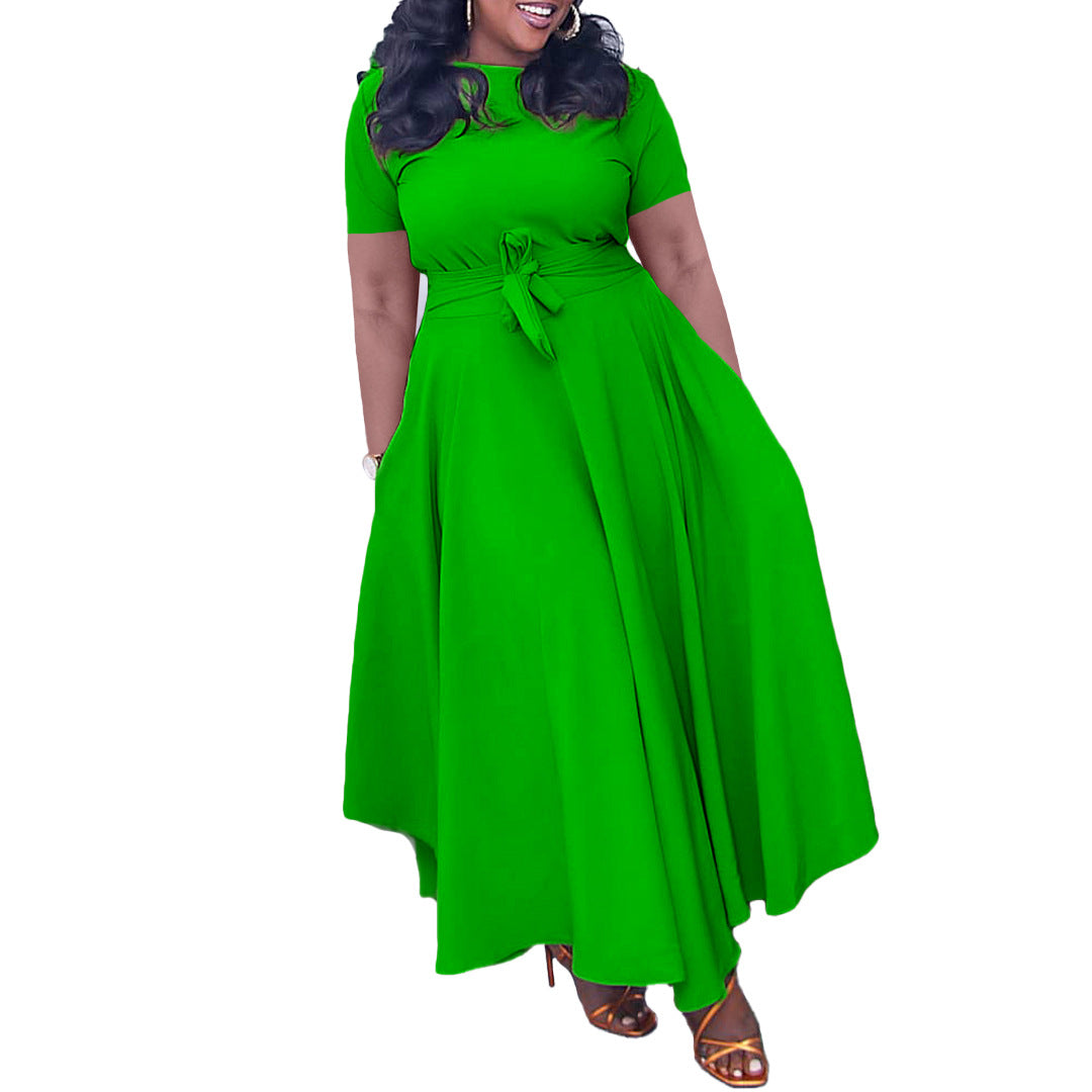 Women's Summer Fashion Temperament Bandage African Dress Dresses