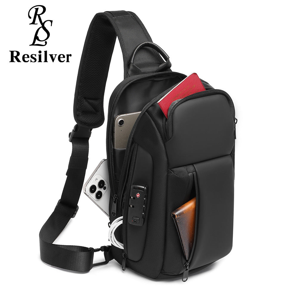 Men's Unique Charming Large Capacity Password Men's Chest Bags
