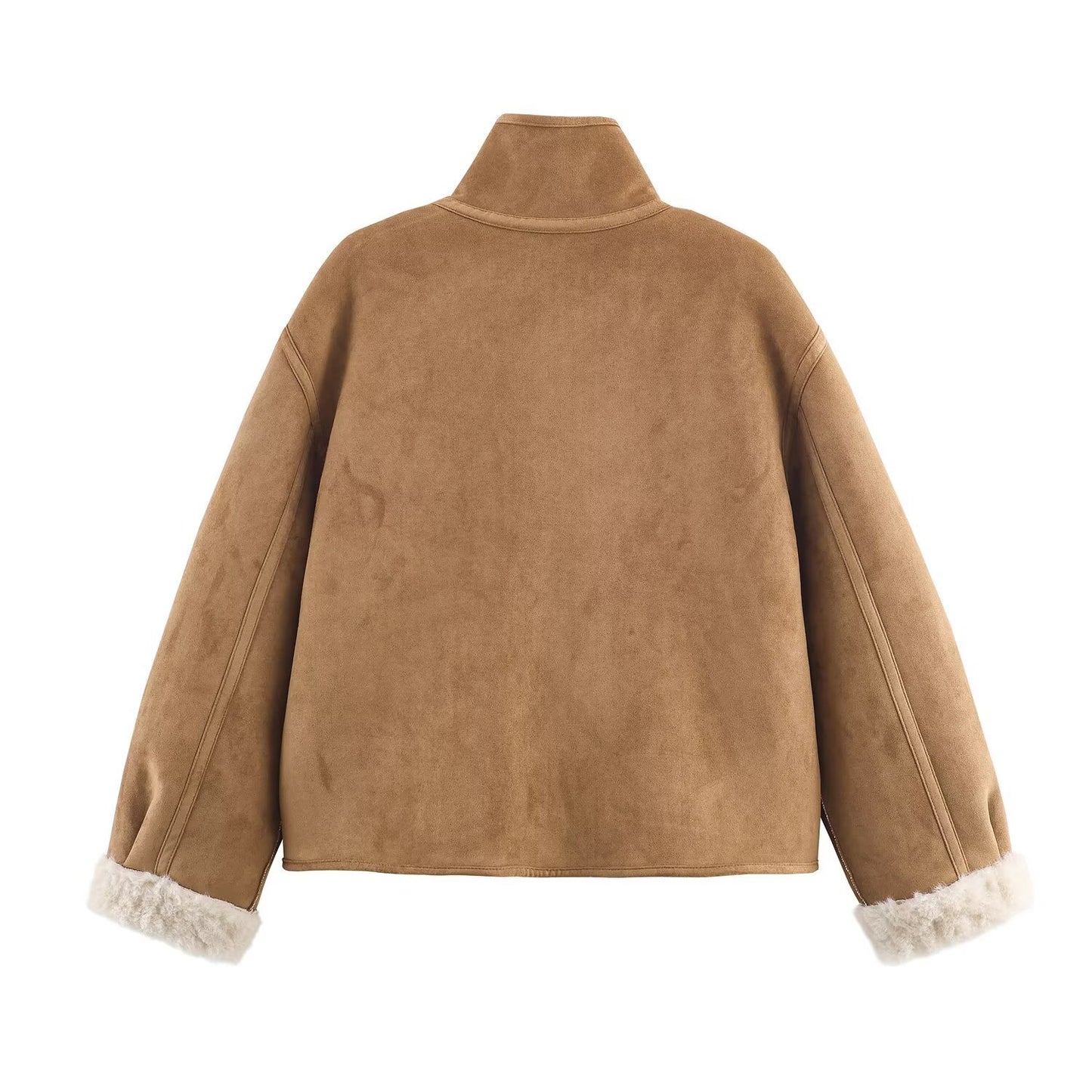 Women's Casual Graceful Fashion Double-sided Warm Coats
