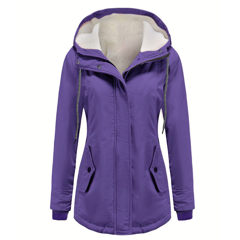 Women's Innovative Fleece-lined Thickened Cotton For Coats