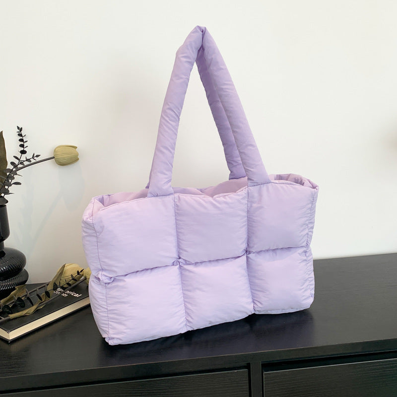 Women's Underarm Down Cotton Coat Large Capacity Shoulder Bags