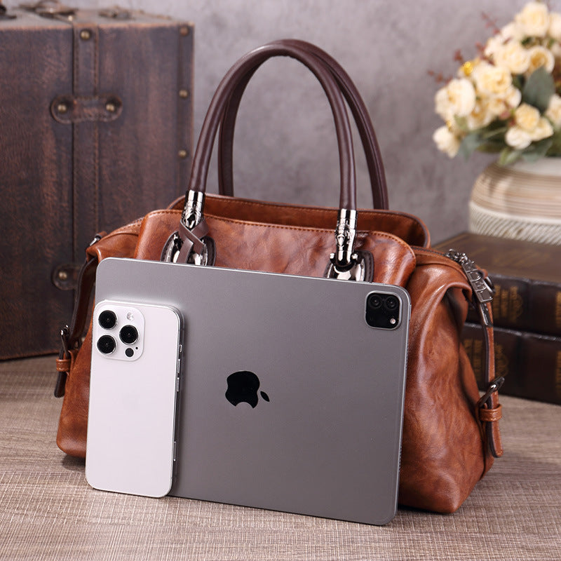 Women's Style Retro Fashion Embossing Gradient Brush Color Bags