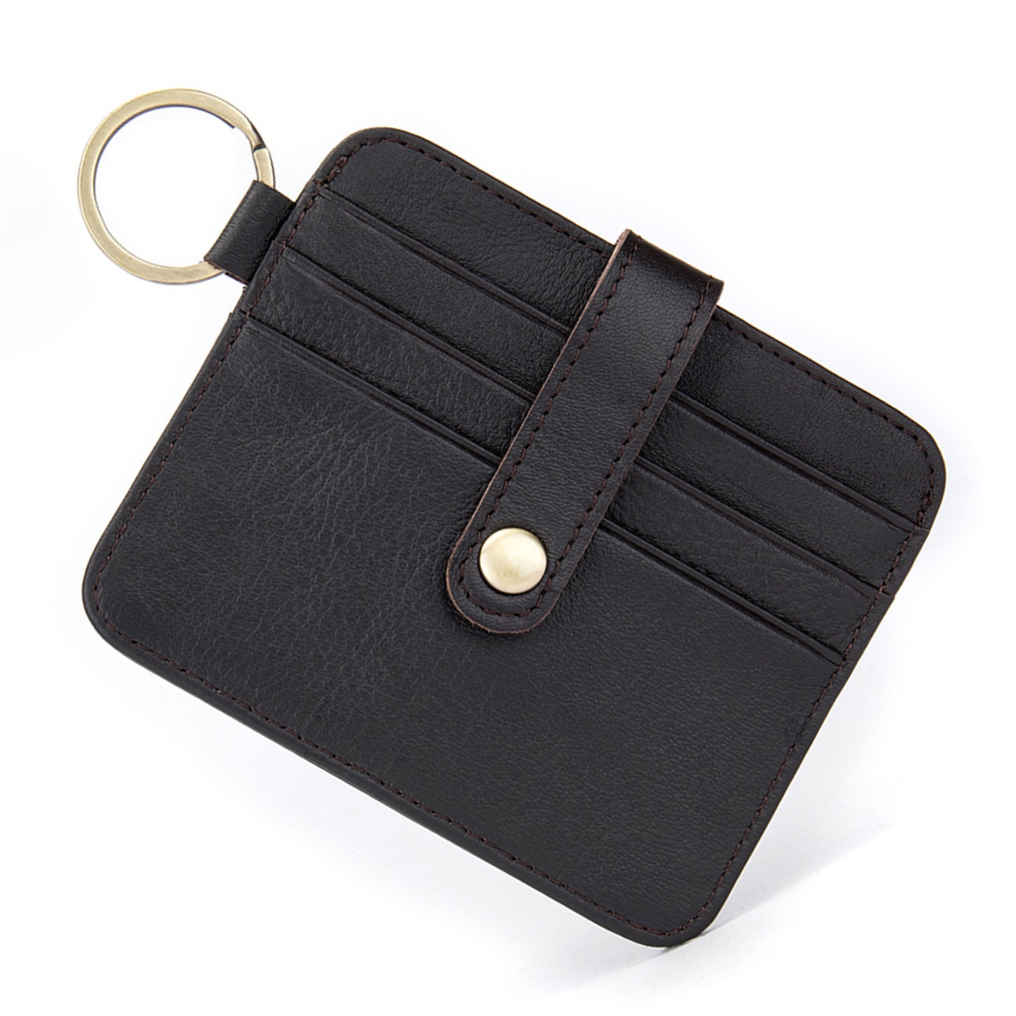 Leather Simple First Layer Sleeve Thin Card Holder