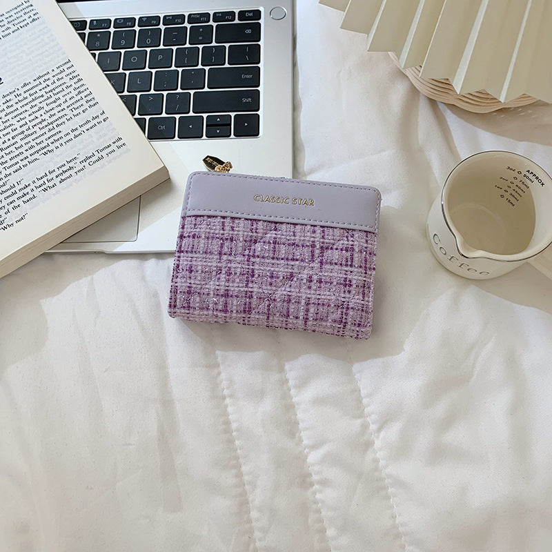 Women's Short Classic Style Large Capacity Solid Ladies Wallets