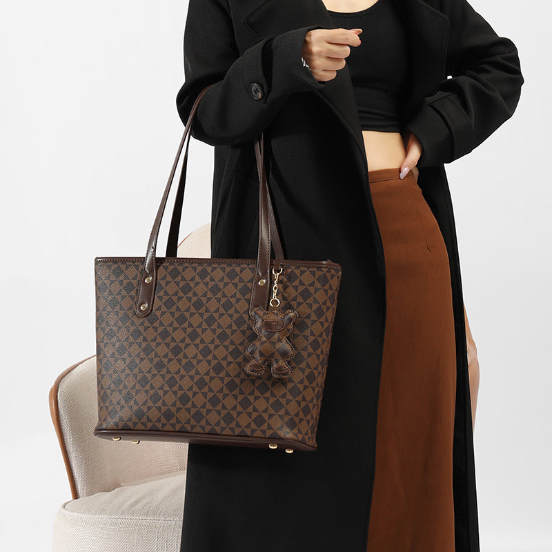 Women's Home Bear Autumn Versatile Large Capacity Shoulder Bags