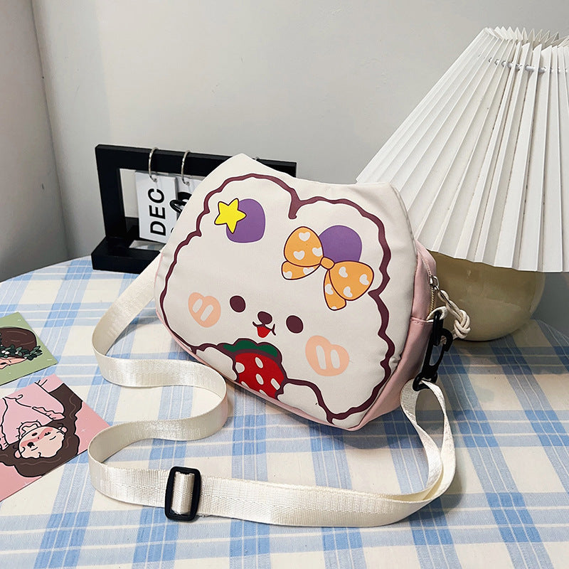 Cartoon Large Capacity Nylon Girly Sweet Shoulder Bags