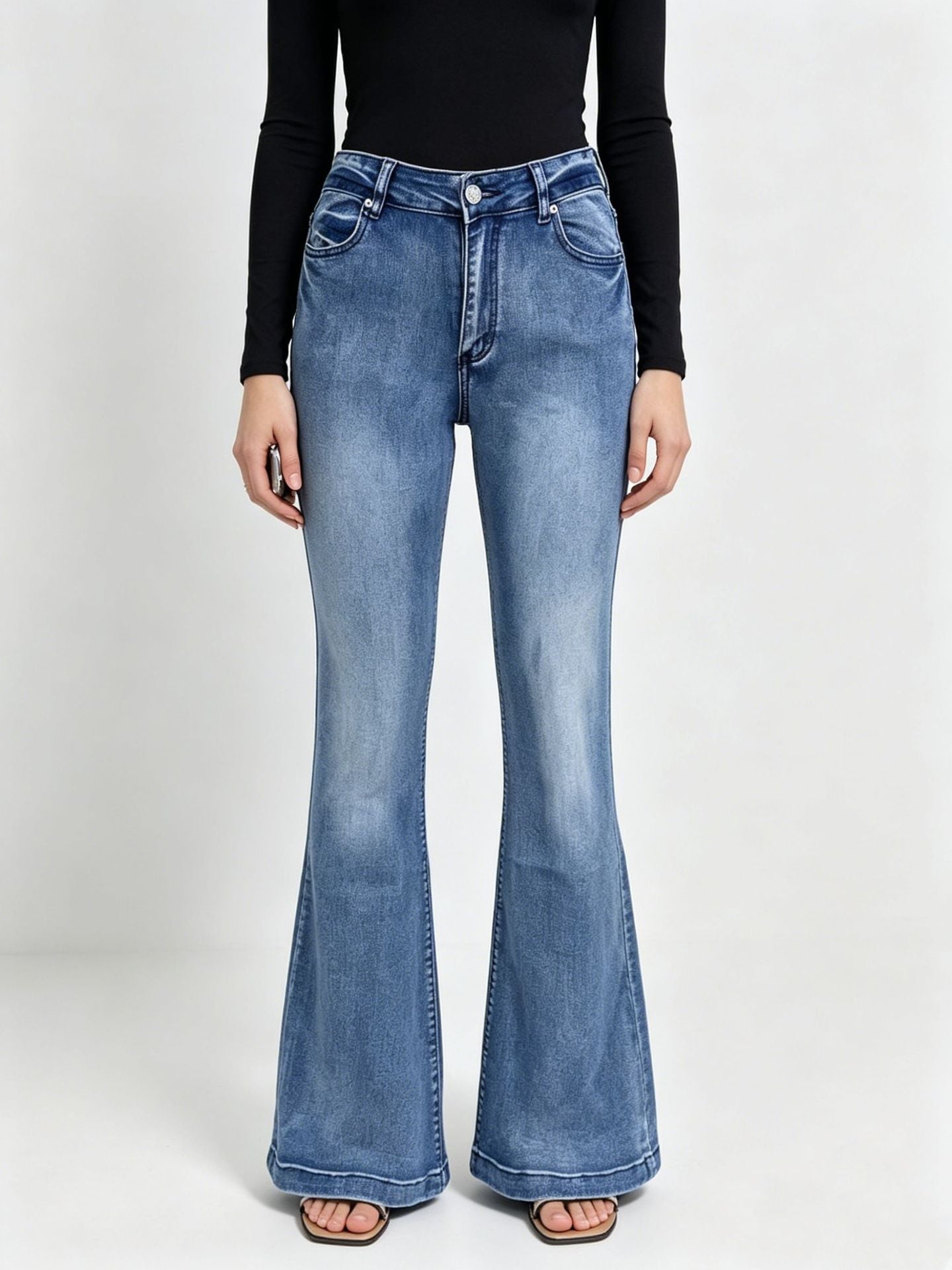 Women's American Retro Hot Trousers Slim Fit Jeans
