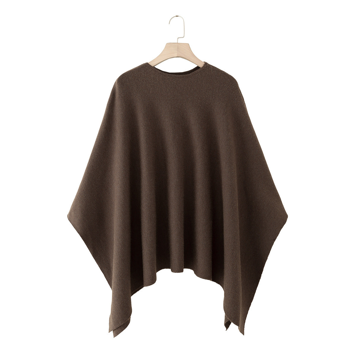 Women's Autumn Knitted Round Neck Loose Cape Sweaters