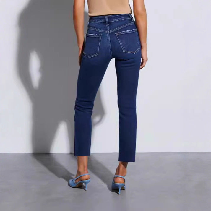 Fashion Retro Slim Stretch Female Lady Jeans