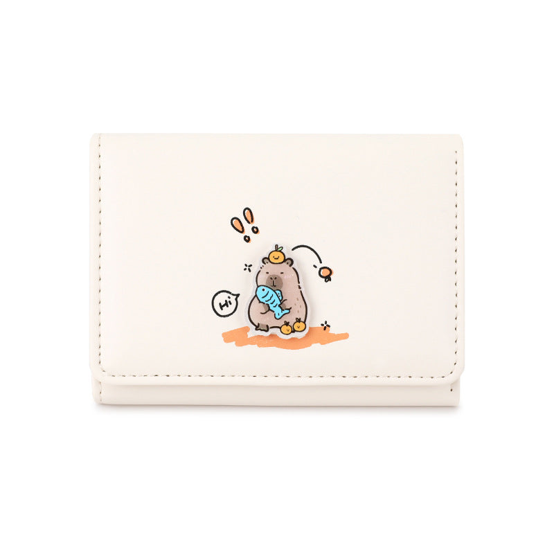 Popular Cartoon Cute Pink Storage Document Ladies Wallets