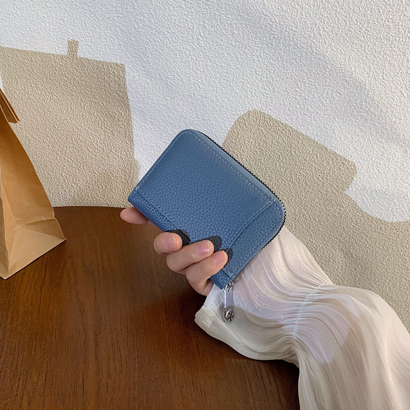 Women's Short Simple Large Capacity Zipper Ladies Wallets