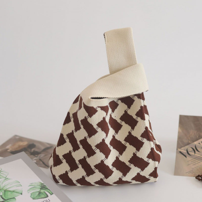 Women's Knitted Woven Vest Simple Gift Handbags