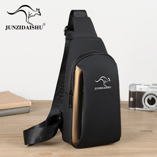 Men's Waterproof Oxford Cloth Korean Fashion Men's Chest Bags