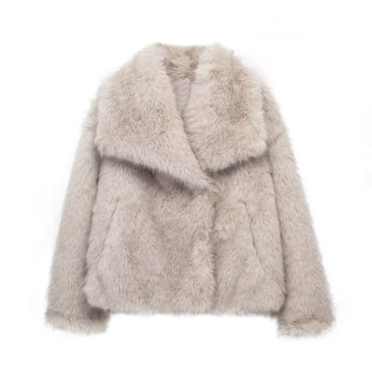 Women's Cool Fox Fur Furry Imitation Coats