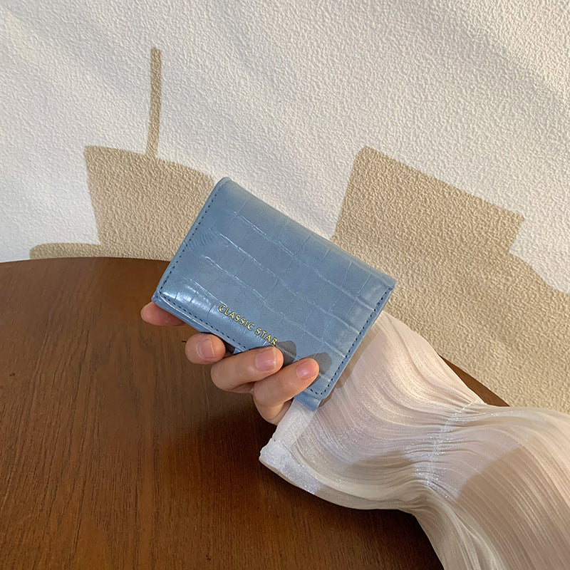 Women's Short Authentic Leather Tactile Feel Mini Ladies Wallets