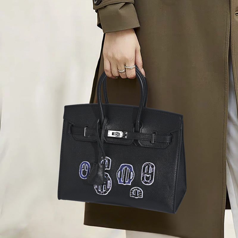 Women's First Layer Cowhide High Texture Light Luxury Handbags