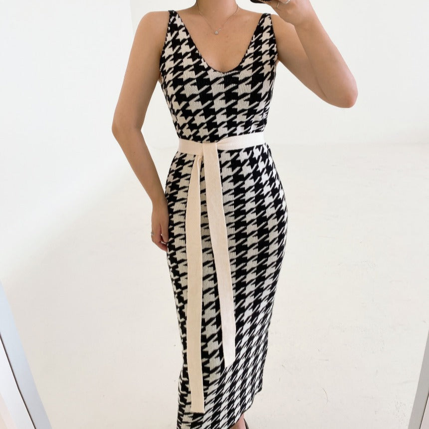 French Minority Idle Style Long Knitted Suits