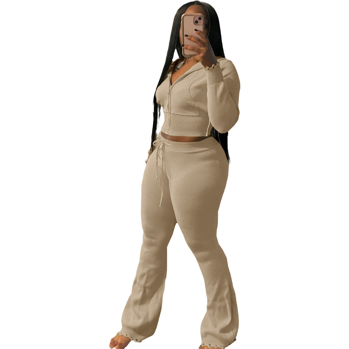 Women's Urban Knitted Fashion Casual Exercise Suits
